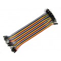 Female to Female Jumper Wires - Set of 40 - 2.54mm - 20cm Length