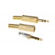 3.5mm Stereo Audio Plug - Gold Plated - Spring End