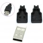 USB A type 4 Pin Male Connector with Plastic Enclosure