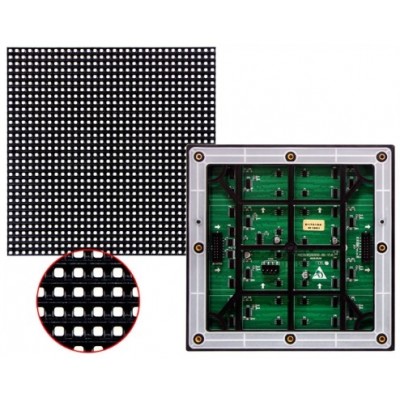 P6 Outdoor 2525 RGB LED Matrix Panel - 32*32 Dots - 8 Scan - 192x192mm