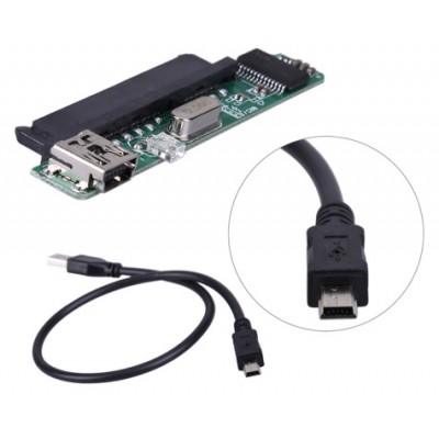 MA6116A based Mini USB 2.0 to 2.5" Female SATA 7+15 Connector Adapter