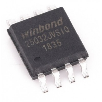 W25Q32JVSSIQ- 32M-bit - Serial Flash Memory - SPI Interface - SOP8 - 208mil - Winbond