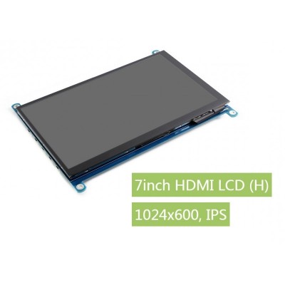 Waveshare 7inch HDMI LCD (H), 1024x600, IPS Screen, Capacitive Touch - Suitable for Jetson Nano / RPi4
