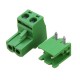 5085 Plug In Type Screw Terminal Connector - 2 Pin - 5.08mm Pitch - Set of M+F - Right Angle Male Connector