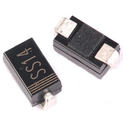 Decipher Typewriter witch SS14 Schottky Barrier Rectifier, 1.0 A, 40 V, 1N5819, SMA (DO-214AC)