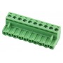 10P Pluggable Screw Terminal Block Connector - Right Angle - 5.08mm Pitch - 2EDG5.08 - Set of M+F