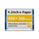 400x300, 4.2inch E-Ink display module(C), yellow/black/white three-color, SPI interface