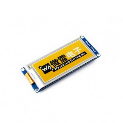 296x128, 2.9inch E-Ink display module (C), yellow/black/white three-color, SPI interface