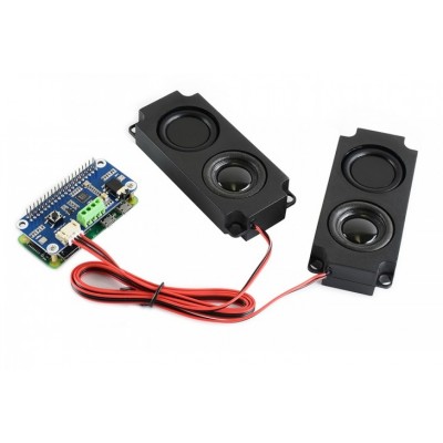WM8960 Hi-Fi Sound Card HAT for Raspberry Pi, Stereo CODEC, Play/Record, Speakers Included, Onboard MEMS MIC