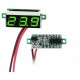 0.28" Mini DC voltmeter 2 Wire 2.5-30V DC GREEN