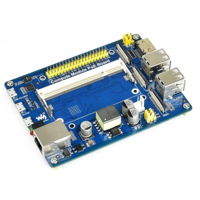 Compute Module IO Board with PoE Feature, for Raspberry Pi CM3 / CM3L / CM3+ / CM3+L