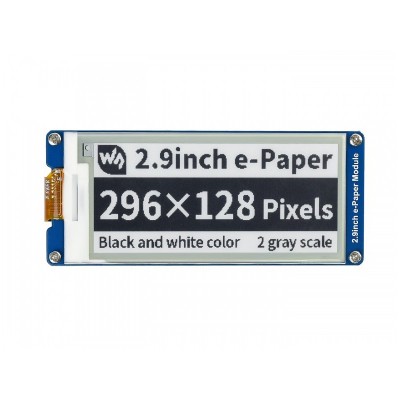 Waveshare 2.9inch E-Ink display module, 296x128, Black & White, SPI Interface
