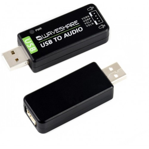 USB Card, Onboard Microphone, Driver-Free, for Raspberry Pi / Jetson Nano, SSS1629A5,