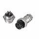 GX16 - 5 Pin Round Shell Aviation Connector Set of Male and Female , Panel Mount