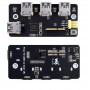 PCIe TO USB 3.2 Gen1 Adapter, for Raspberry Pi Compute Module 4 IO Board, 4x High Speed USB