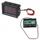 RED  0.56inch DC Voltmeter 2 Wire Panel Mount 4.5V to 30V DC