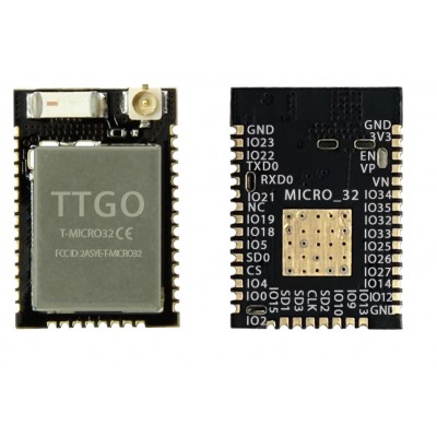TTGO T-Micro32 V2.0  Wifi Wireless Bluetooth Module ESP32-PICO-D4 IPEX ESP-32 - Small Sized ESP32-PICO-D4 Module
