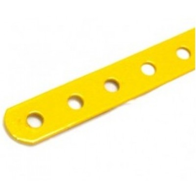 Flat Metal Strip - 23 Holes - 11.5" - Yellow 