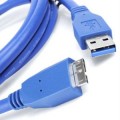USB 3.0 Cable - 1.5 Meter - Male Type A to 10 Pin Micro B - Blue Color