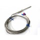 PT100 RTD Probe - 2mtr Cable - Stainless Steel Probe 6mm Dia : -50ºC to 400ºC - 3 Pin