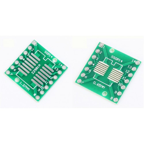 5Stks IC SOP14 SSOP14 TSSOP14 DIP 0.65/1.27/2.54mm Adapter PCB Board Converter 