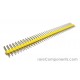 0.100" (2.54 mm) Breakaway Male Header: 1x40-Pin, Straight, Yellow Bergstik