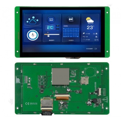 DWIN HMI LCD 7" T5L DGUSII LCM, Capacitive Touch, IPS Screen, Serial UART Intelligent Control, 1024*600, 300nit, DMG10600C070_03WTC