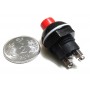 Push to ON - Circular - Momentary Switch - Non Locking - 250V / 10A