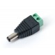 Male DC Power adapter - 2.1mm plug to screw terminal block