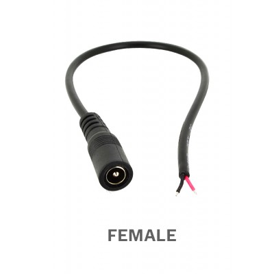 Female DC Jack Cable - 7inch Length