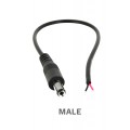 Male DC Connector Cable - 7inch Length