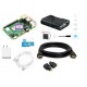 New Raspberry Pi 4 Model B 4GB Starter Kit  (Pi4 4GB + Power Supply + HDMI Cable + HDMI Adapter + Case with Cooling Fan Heat Sink + SD Card)