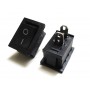 Rocker Switch Mini - Black - Two Pin - 250VAC / 6A - 125VAC / 10A