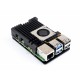 Aluminium Alloy Case (H) for Raspberry Pi 5, With Temperature-Controlled Blower Fan