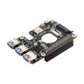 PCIe to M.2 4G/5G And USB 3.2 HAT for Raspberry Pi 5, Compatible with SIMCom/Quectel 4G/5G modules, Raspberry Pi 5 HAT, High-speed Networking