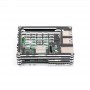 Transparent and Black Acrylic Case for Raspberry Pi 5, Supports installing Official Active Cooler